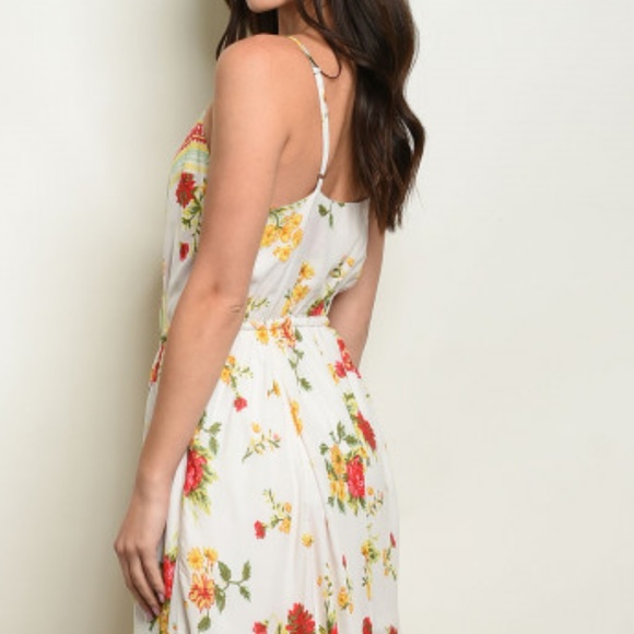 FLORAL PRINT MAXI BOHO DRESS - Picture 4 of 10